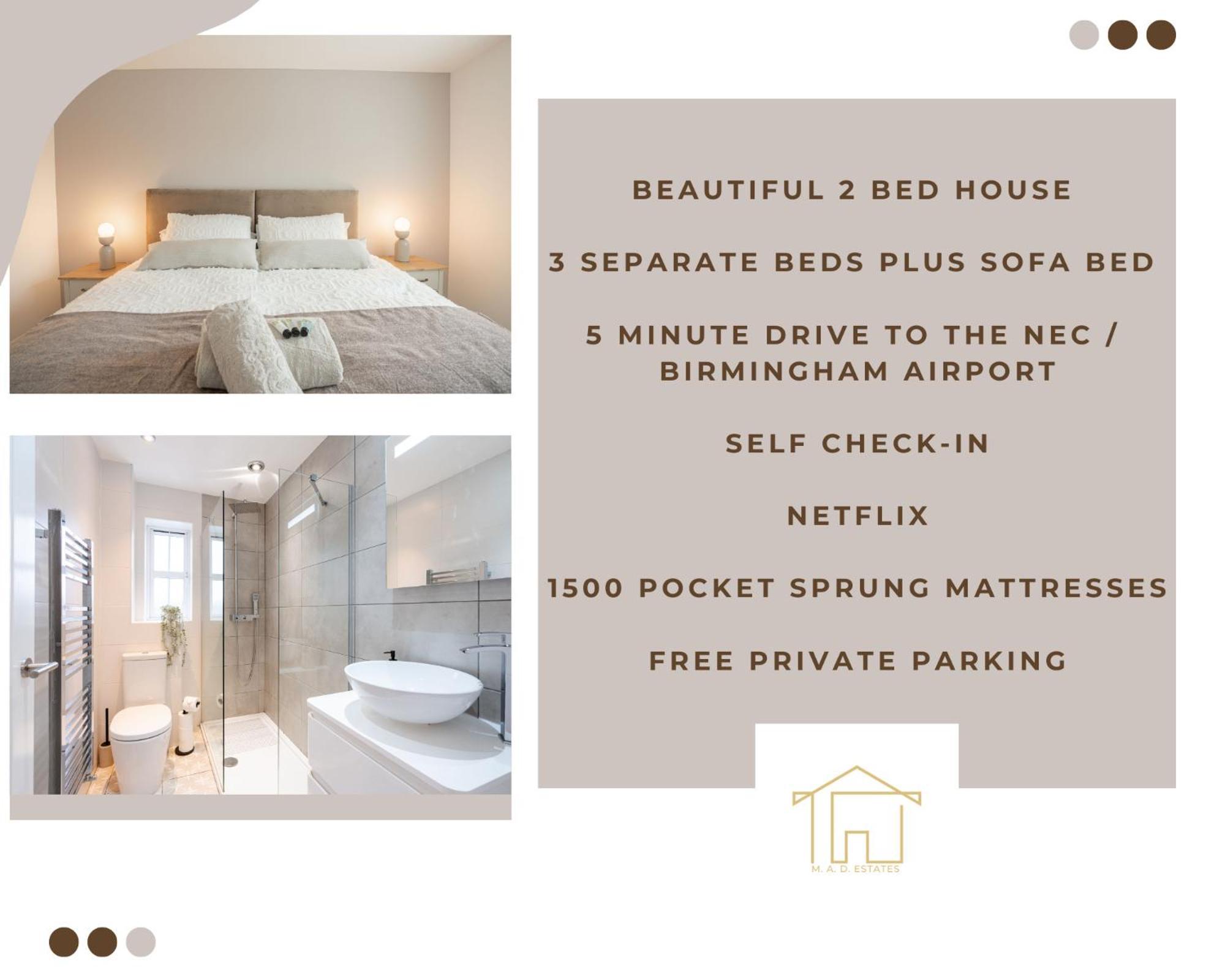 Stunning Abode 5 Min From Nec & Bhx, Pets Allowed Marston Green Luaran gambar